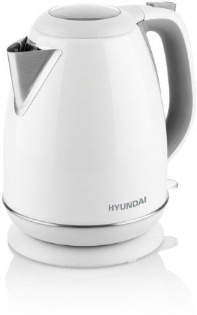 Hyundai Hyundai Wasserkocher VK302W, 1,7 l, 2200 W, Edelstahl, Uberhitzungsschutz, Automatische Abschaltung  Чайник Hyundai VK302W, 1,7 л, 2200 Вт, нержавеющая сталь, защита от перегрева, автоотключение