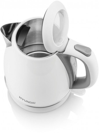 Hyundai Hyundai Wasserkocher VK302W, 1,7 l, 2200 W, Edelstahl, Uberhitzungsschutz, Automatische Abschaltung  Чайник Hyundai VK302W, 1,7 л, 2200 Вт, нержавеющая сталь, защита от перегрева, автоотключение