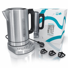 Arendo Arendo Wasserkocher, 1,7 l, 3000 W, Edelstahl, Schnellkoch, einstellbare Temperatur, Warmhaltefunktion Чайник Arendo, 1,7 л, 3000 Вт, нержавеющая сталь, для быстрого приготовления, с регулируемой температурой и функцией поддержания тепла