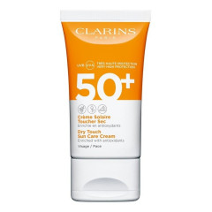 Clarins Creme Solaire Toucher Sec Visage LSF 50+  Крем Solaire Toucher Sec Visage SPF 50+