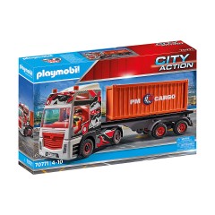 PLAYMOBIL 2er Set: 70771 LKW mit Anhanger + 70775 Zollkontrolle Набор из 2 предметов: 70771 Грузовик с прицепом + 70775 Таможенный контроль