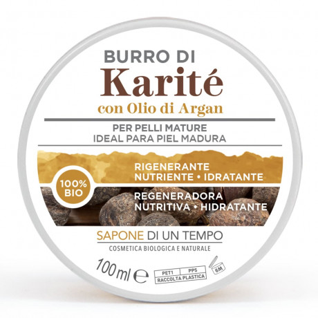 SAPONE DI UN TEMPO Bio-Sheabutter mit Bio-Arganol  Органическое масло ши с органическим арганолом