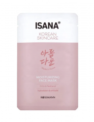  Isana Korean Skincare Moisturizing Face Mask, Маска косметическая для всех типов кожи, 1шт