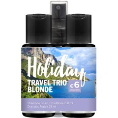 Paul Mitchell (Поль Митчелл) Blonde Holiday Travel Trio, Forever Blonde Shampoo Шампунь 50 мл + Forever Blonde Conditioner Кондиционер для волос 50 мл + Forever Blonde Dramatic Repair 25 мл / 1 шт.