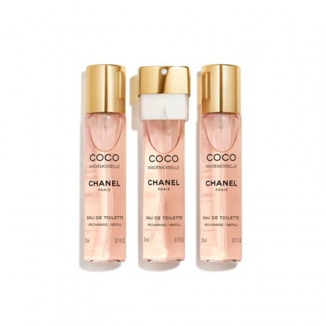 CHANEL COCO MADEMOISELLE  TWIST AND SPRAY Туалетная вода 3 сменных блока по 20 мл каждый, без распылителя  (60 мл)