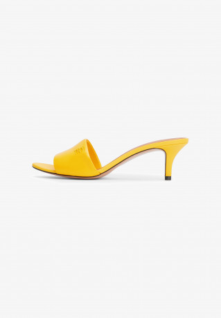 Tommy Hilfiger ELEVATED MID  Heeled mules vivid yellow ELEVATED MID Мюли на каблуке ярко-желтый
