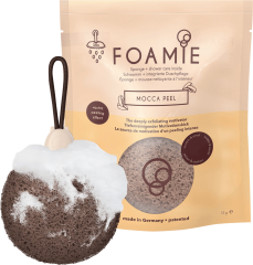Foamie Schwamm mit Duschpflege Mocca Peal Губка для ванной Кофе Мокка, 1 шт.