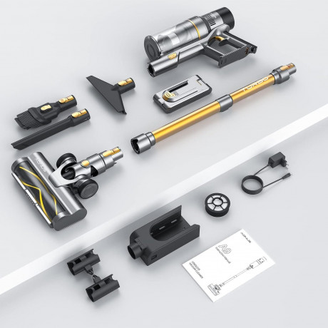 aonus aonus Akku-Hand-und Stielstaubsauger, 500,00 W, Beutellos, 33000Pa 500W Staubsauger Kabellos Starke Saugsleistung, bis zu 60 Min  Беспроводной руной пылесос aonus, 500,00 Вт, без мешка, 33000 Па, беспроводной пылесос 500 Вт, сильная мощность всасыва