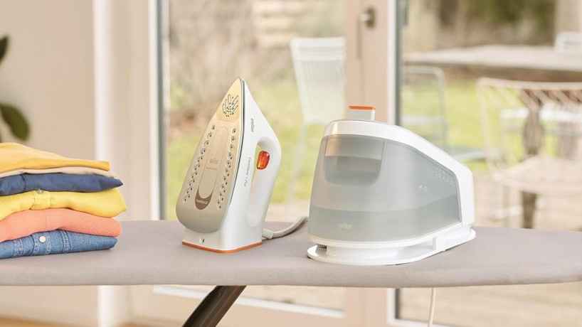 Braun Braun Dampfbugelstation CareStyle, Dampfbugelstation, Bugelstation, Dampfbugeleisen, 1700,00 ml Wassertank, 1,7L Tank abnehmbar, Bugeleisen Dampf, Bugelstationen mit Dampfstation  Паровая гладильная станция Braun CareStyle, паровая гладильная станци