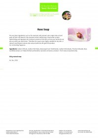 Kraueterhaus Sanct Bernhardt Rose Soap, 100 г