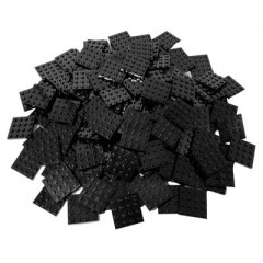 LEGO LEGO 4x4 Platten Schwarz - 50 Stuck - black plate 3031 Тарелки LEGO 4x4 черные - 50 штук - черная тарелка 3031
