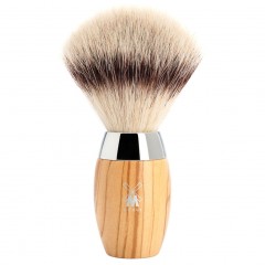 Muhle Kosmo Rasierpinsel, Silvertip, Olivenholz  Помазок Kosmo, серебряный наконечник, оливковое дерево