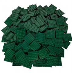 LEGO LEGO 6x6 Platten Dunkelgrun - 25 Stuck - Dark green plate 3958 Тарелки LEGO 6x6 темно-зеленые - 25 штук - Тарелка темно-зеленая 3958