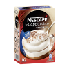 Nescafe Капуччино малосладкий растворимый кофе в порционный пакетиках 10x12,5г