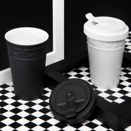 KPM Berlin KPM Kurland Schwarz To-go Becher Single 0,35 L KPM Kurland Черная кружка на вынос 0,35 л