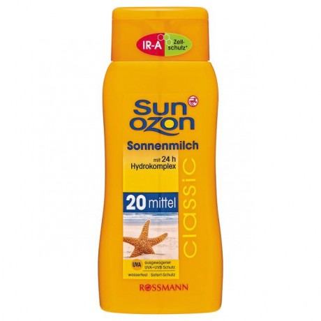 Sunozon classic Sonnenmilch 20 mild Солнцезащитное молочко 200 мл