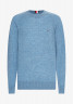 Tommy Hilfiger C-NECK Jumper heathered denim blue C-ШЕЯ Джемперы вересковый джинсовый синий