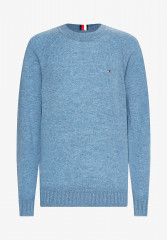 Tommy Hilfiger C-NECK Jumper heathered denim blue C-ШЕЯ Джемперы вересковый джинсовый синий