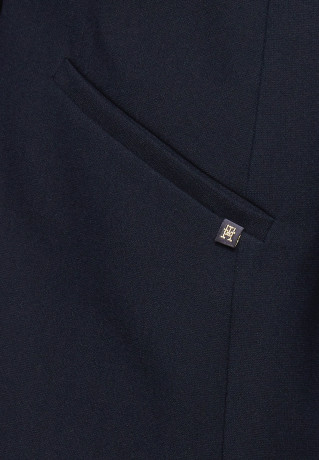 Tommy Hilfiger BELTED Short coat marine ПОЯС Короткое пальто морской