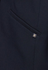 Tommy Hilfiger BELTED Short coat marine ПОЯС Короткое пальто морской