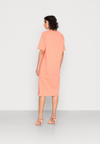 Tommy Hilfiger OPEN MIDI DRESS Day dress coral blossom ПЛАТЬЕ МИДИ OPEN Повседневное платье коралловый цвет