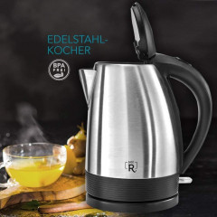 - CONTRAER - - CONTRAER Wasserkocher Edelstahl Wasserkocher 1,7L 2200 W schnurlos Abschaltautomatik, 1,7 l, 2200 W  - CONTRAER Чайник из нержавеющей стали, чайник 1,7 л, 2200 Вт, беспроводной с автоматическим отключением, 1,7 л, 2200 Вт